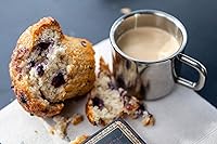 Vista 4 de Real Deal Steel "Little Sipper - Juego de 4 tazas de café expreso aisladas de 3 onzas, doble pared prémium