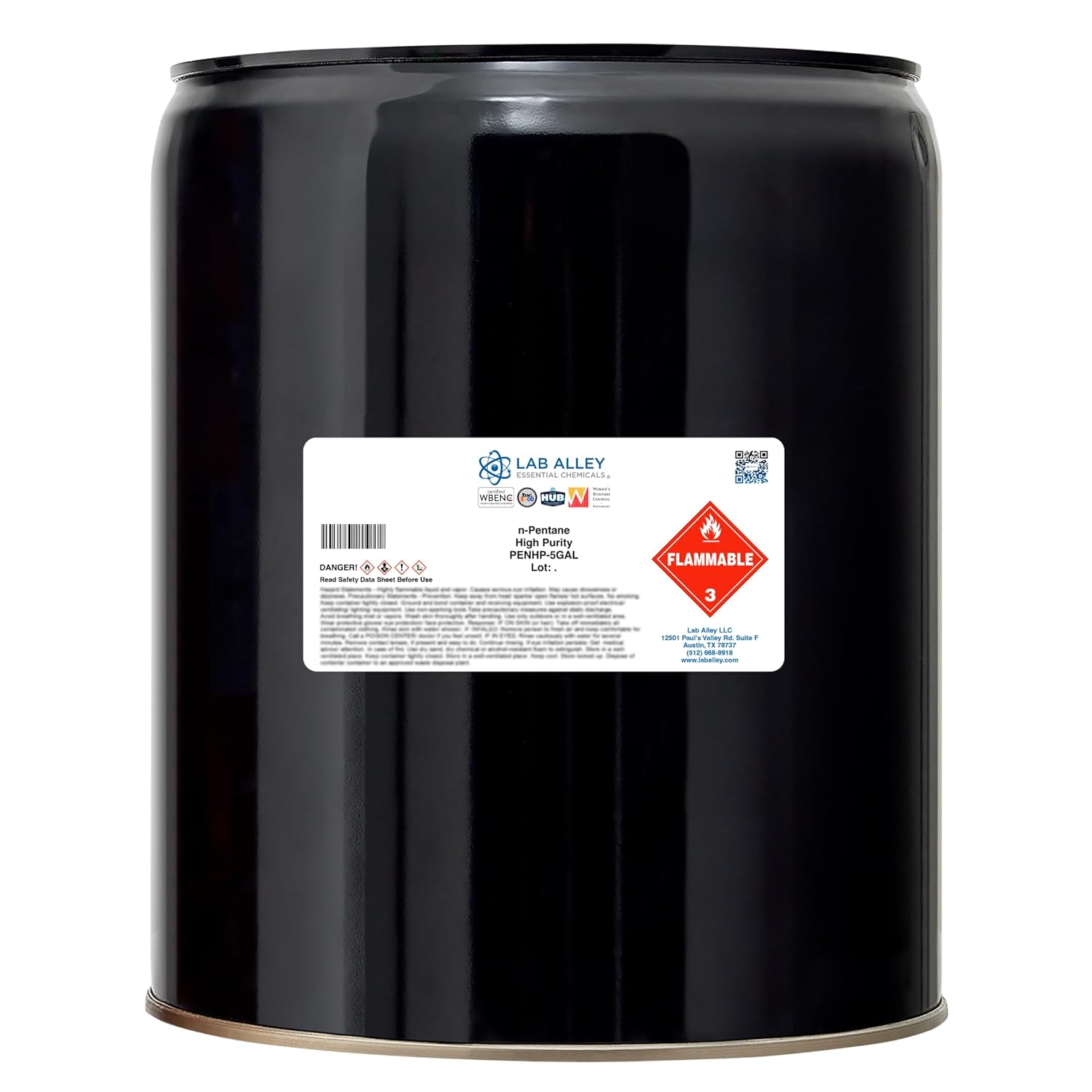 n-Pentane ≥99% High Purity Grade (4 Liters (Pack of 4 x 1 Liter Bottles))
