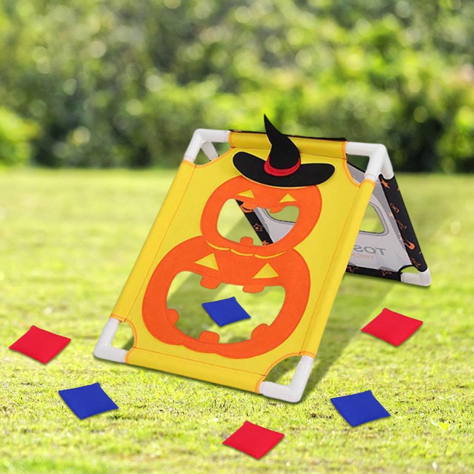 Lancio Sacchetti Di Fagioli Giocattoli sensoriali interattivi cartoon | Set di Tavole Cornhole per Bambini Halloween per Ragazze e Ragazzi Famiglia Interno Esterno Spiaggia Picnic Festa Scuola
