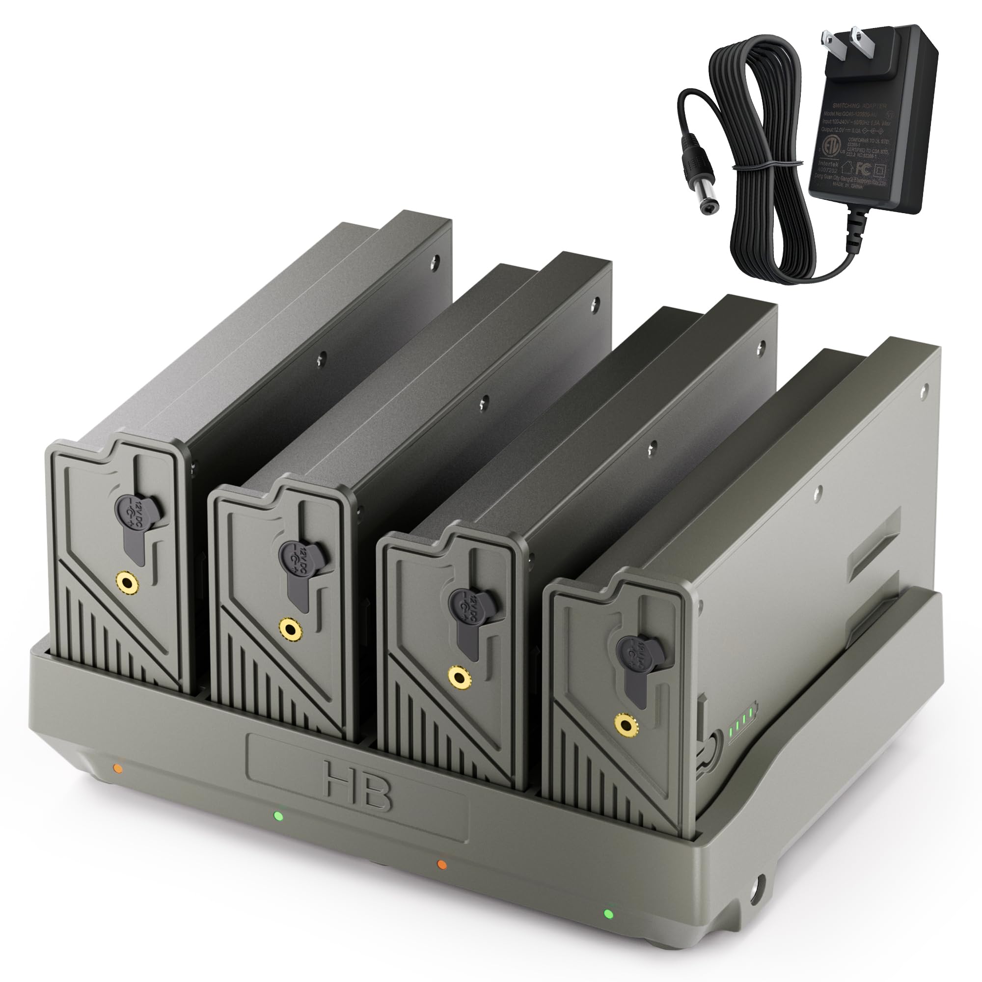 4-Pack Rechargeable Battery &amp; Charging Station for Tactacam Reveal