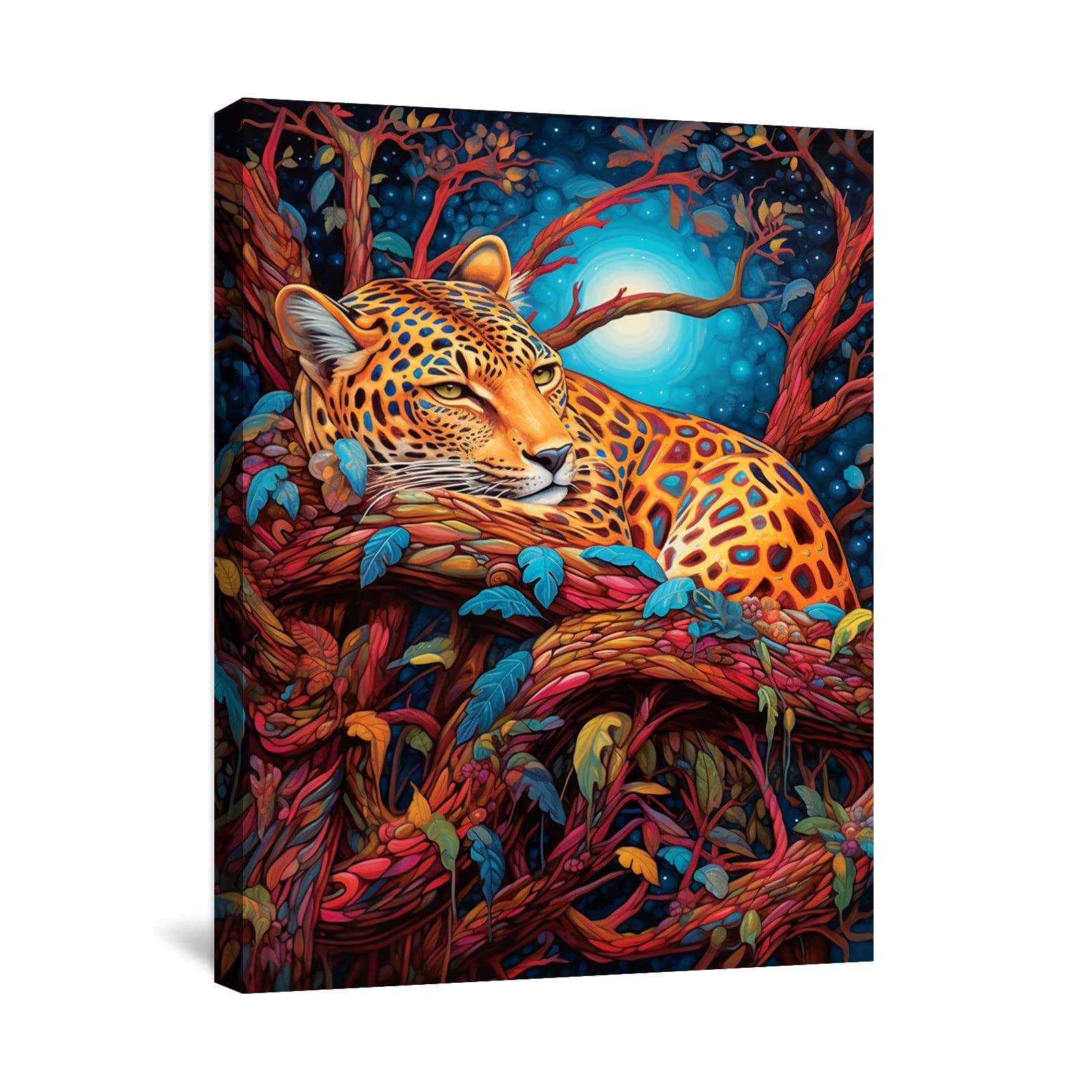 Tableau salon moderne graffiti art sur le mur en toile de lin premium