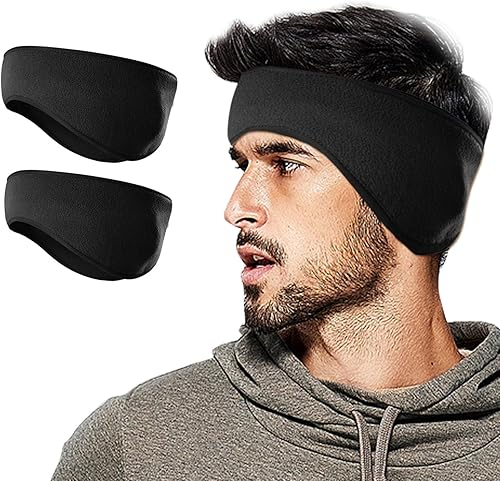 Invierno de forro polar calentadores de orejas para hombres, mujeres, niños, esquí, correr, ciclismo