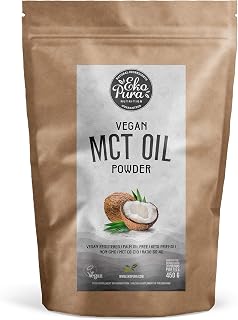 Ekopura Vegan MCT Oil Powder - 450g | C8/C10 MCT Ratio of (60/40) | Low Carb, Lactose Free, and Sugar Free | Premium Quality, Easily Absorbed & Digested | 30 portions | Neutral Flavoured