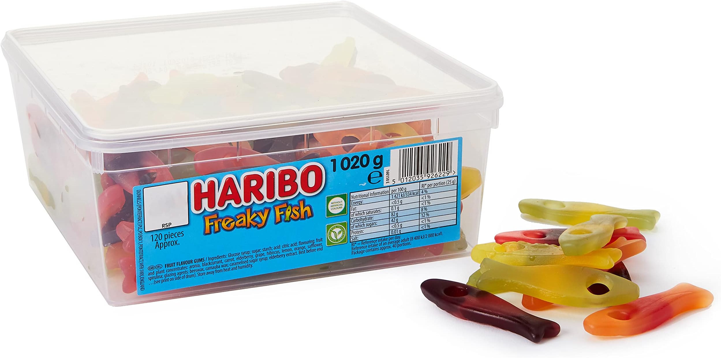 Haribo Freaky Fish - 1022g - Approx 120 Pieces
