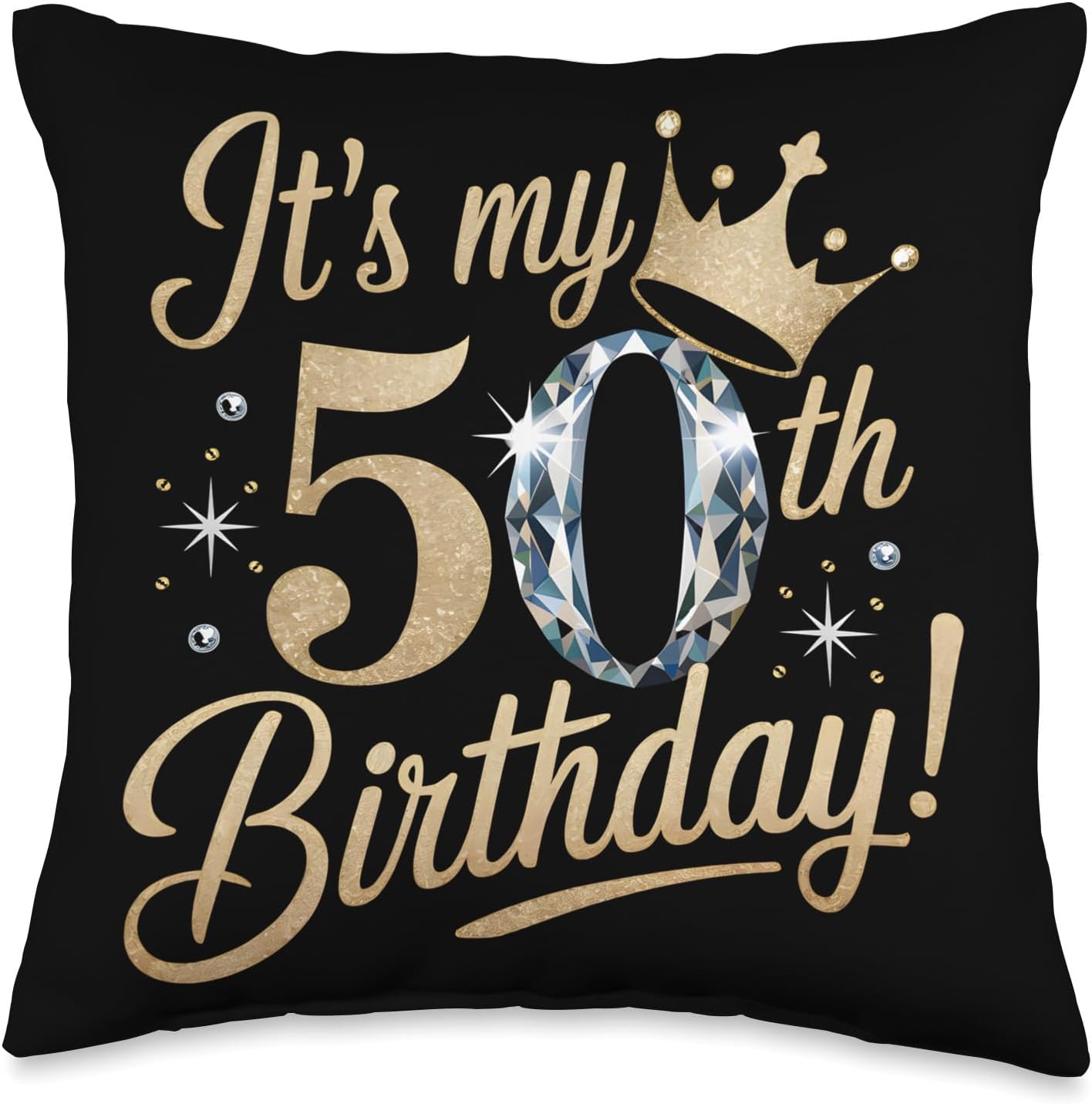 It's My 50th Birthday Throw Pillow