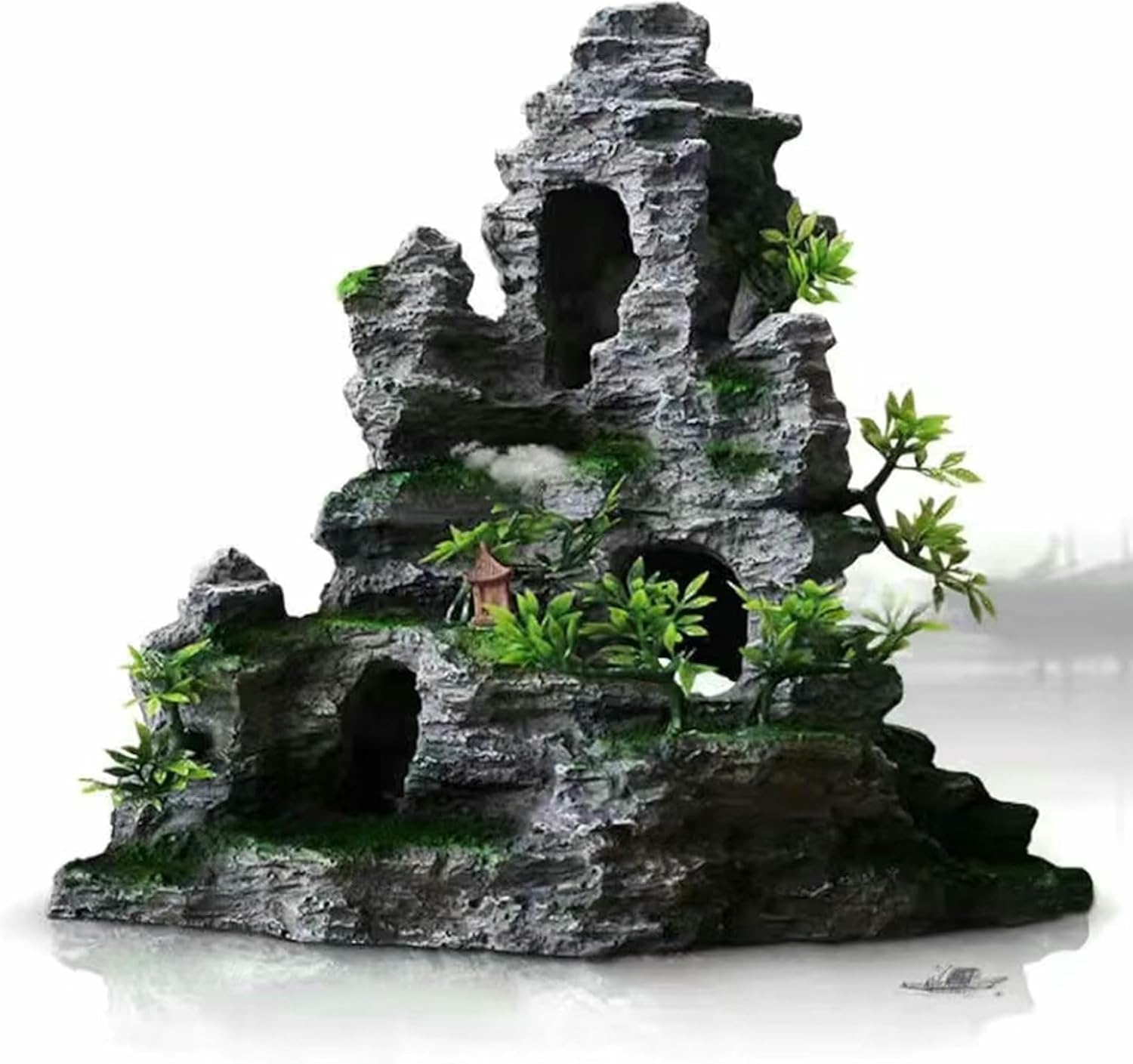 Rock Cover for Yard Artificial Landscape Rocks Fake Rock for Fish Tank Landscaping, Resin Material Outdoor Faux Rock for Landscaping Lawns and Gardens