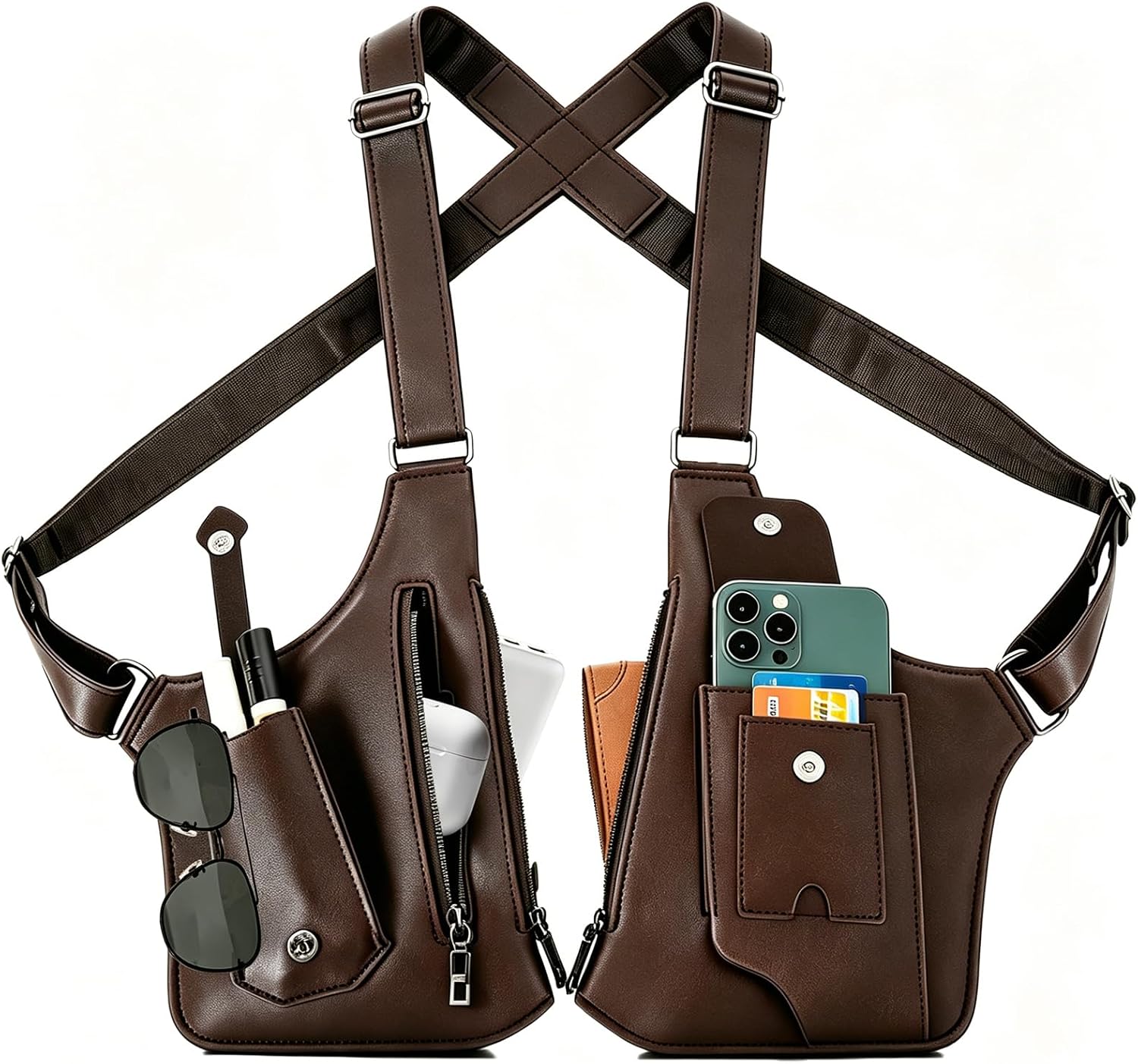 Double Shoulder Armpit Bag for Men