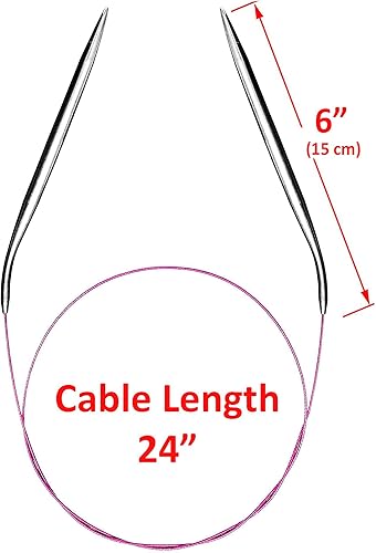 Miniatura 3 de Agujas de tejer circulares Tamaño 11 Aguja de tejer circular Tamaño 11