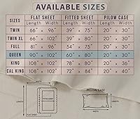 Vista 311 de RUVANTI Flannel Sheets Twin Size - 100% Cotton Double Brushed Twin Sheets Set, Deep Pockets 16 Inches, All Seasons Breathable & Extra Soft Bed Bali