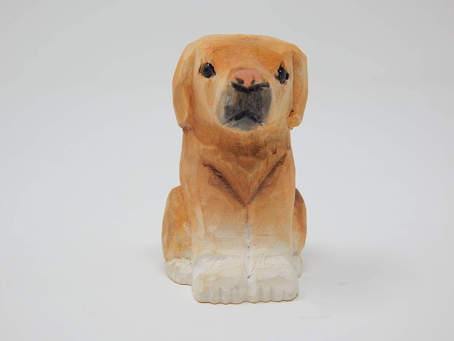Labrador Retriever Wooden Figurine - Hand-Carved Miniature Wood Carving Dog Statue, Rustic Home Decor & Collectible Puppy Sculpture - Image 6