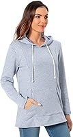 Vista 74 de Bearsland - Sudadera de lactancia y maternidad para mujer, con bolsillos y capucha Gris