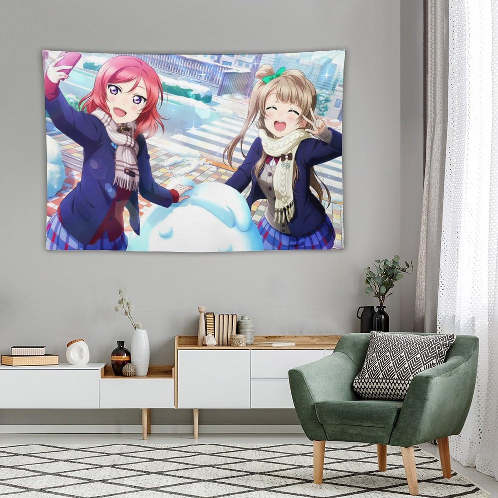 Amazon.co.jp: ラブライブ スクスタ 南ことり 西木野真姫 タペストリー