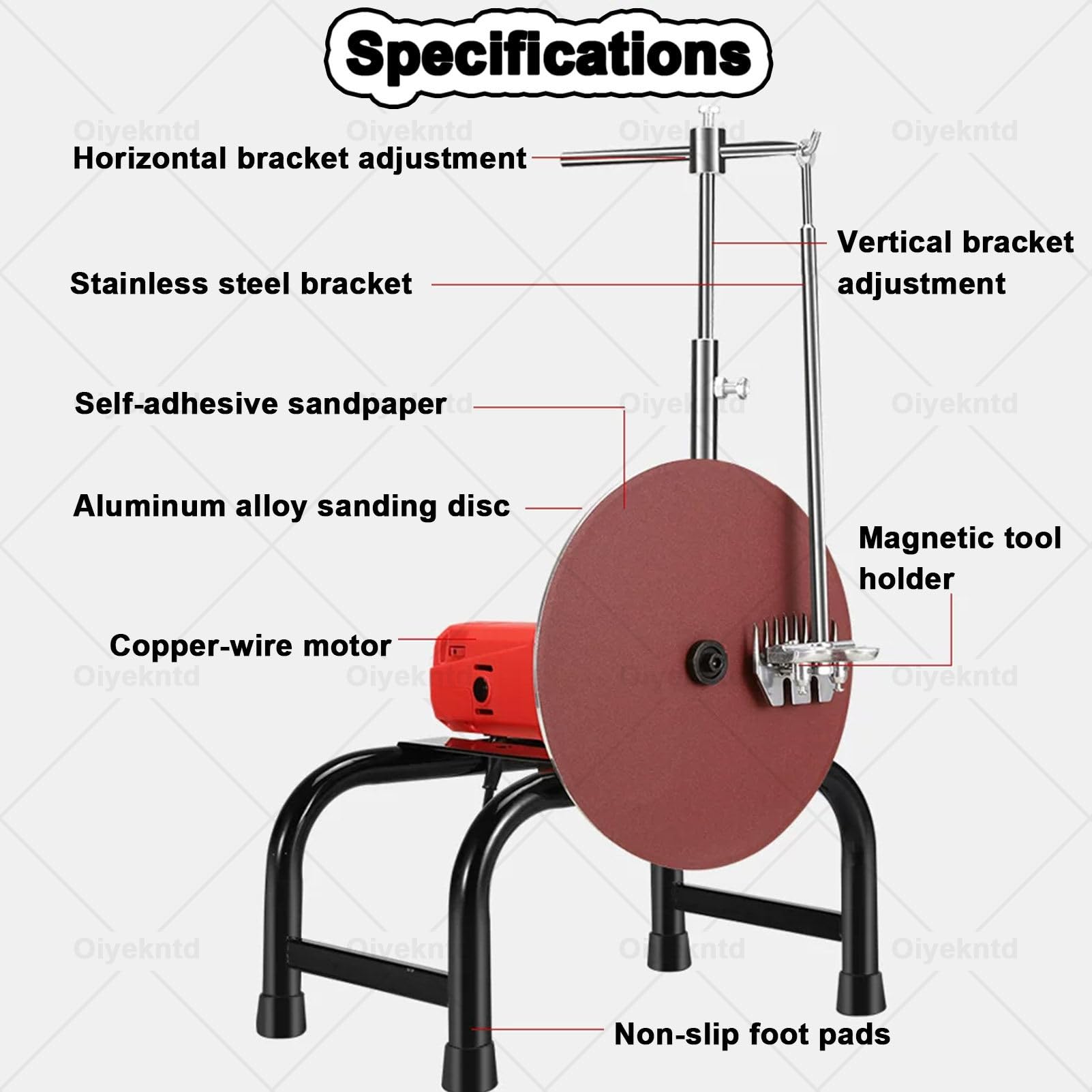 Afilador de cuchillas para esquilar ovejas, herramienta de afilado con motor eléctrico de 950 W, equipo agrícola portátil, dispositivo de afilado rápido y de alta precisión, construcción duradera | 1