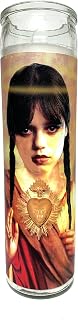 Wednesday Addams Parody Devotional Prayer Saint Candle