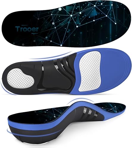 Miniatura 7 de Plantillas para fascitis plantar, más de 220 libras, insertos de soporte de arco alto para hombres y mujeres, alivio del dolor, ortopédicas,