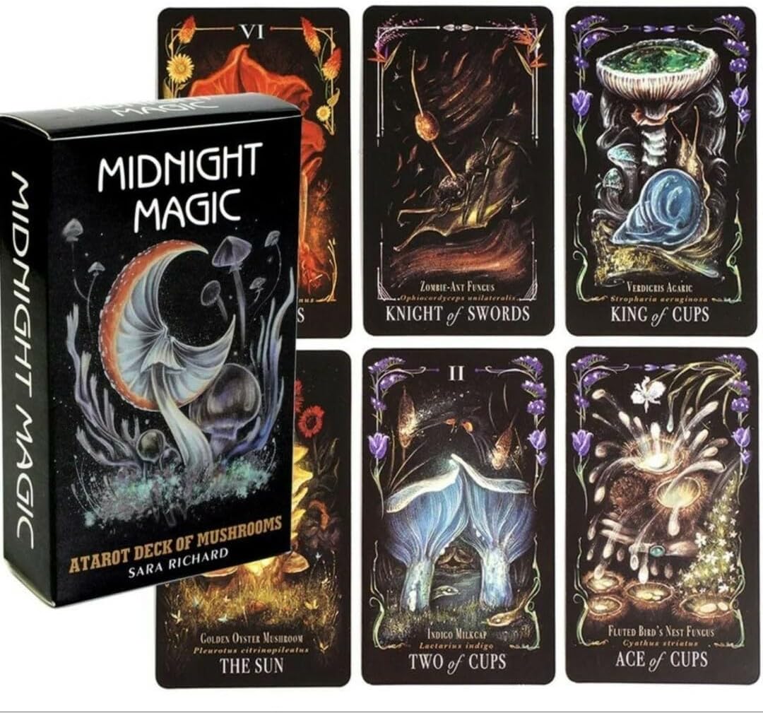 マッシュル-MASHLE- ランダムタロット風カード（全9種ランダム） ミッドナイトマジック 夜の透明なマッシュルームのタロットカード