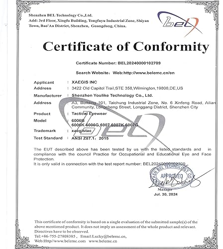 Miniatura 4 de xaegistac Airsoft Goggles Tactical Safety Goggles Anti Fog Glasses Hunting Cycling