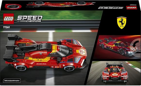 LEGO Speed Champions Ferrari 499P 77261-9 Yaş ve Üzeri Çocuklar için Lastiklerde Michelin Baskısı Gibi Gerçekçi Detaylar İçeren Yaratıcı Oyuncak Yapım Seti, Çocuklar için Hediye Fikri (329 Parça)
