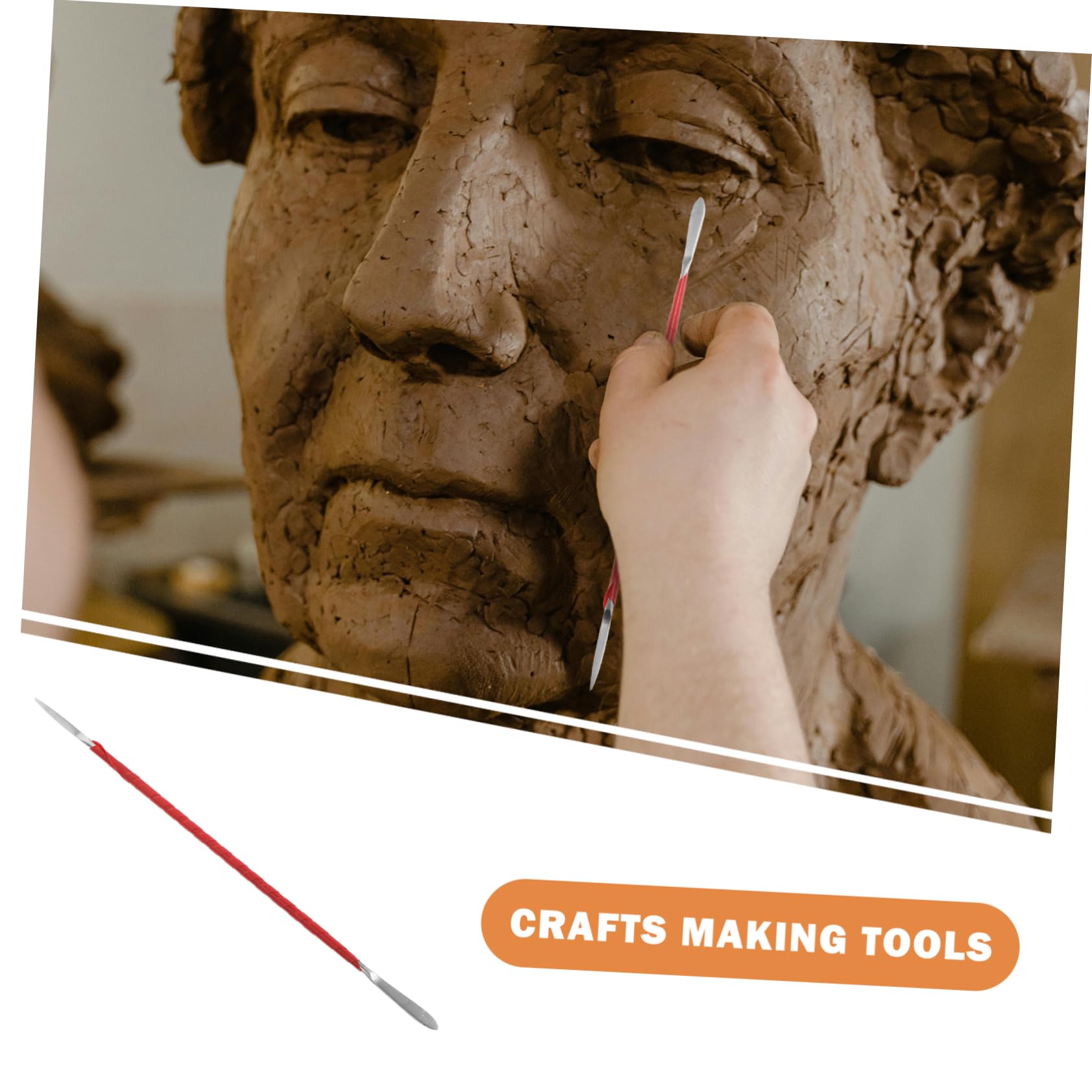 STOBOK 5pezzi Strumento per Modellare Argilla di Utensili per Ceramica Strumenti per Scultura Argilla per Lavori Manuali e Fai Te Utensili Leggeri e Facili da Usare per Principianti
