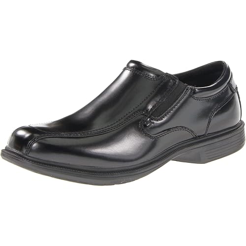 Nunn Bush Bleeker Street Bicycle Toe Slip-On with KORE Slip Resistant Walking Comfort Technology Black 10.5