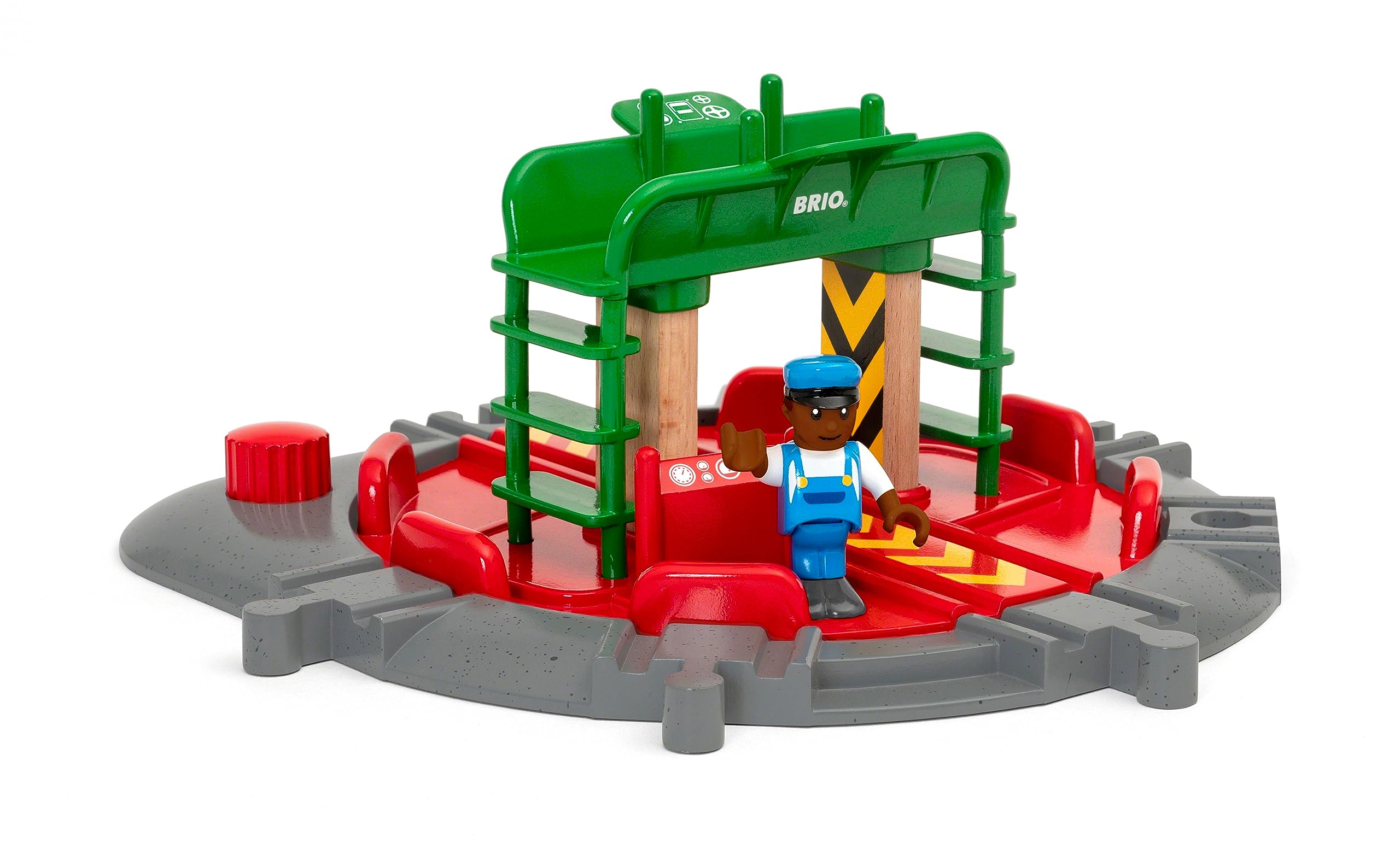 BRIO 33476 Lok-Drehscheibe mit Kontrollbrücke