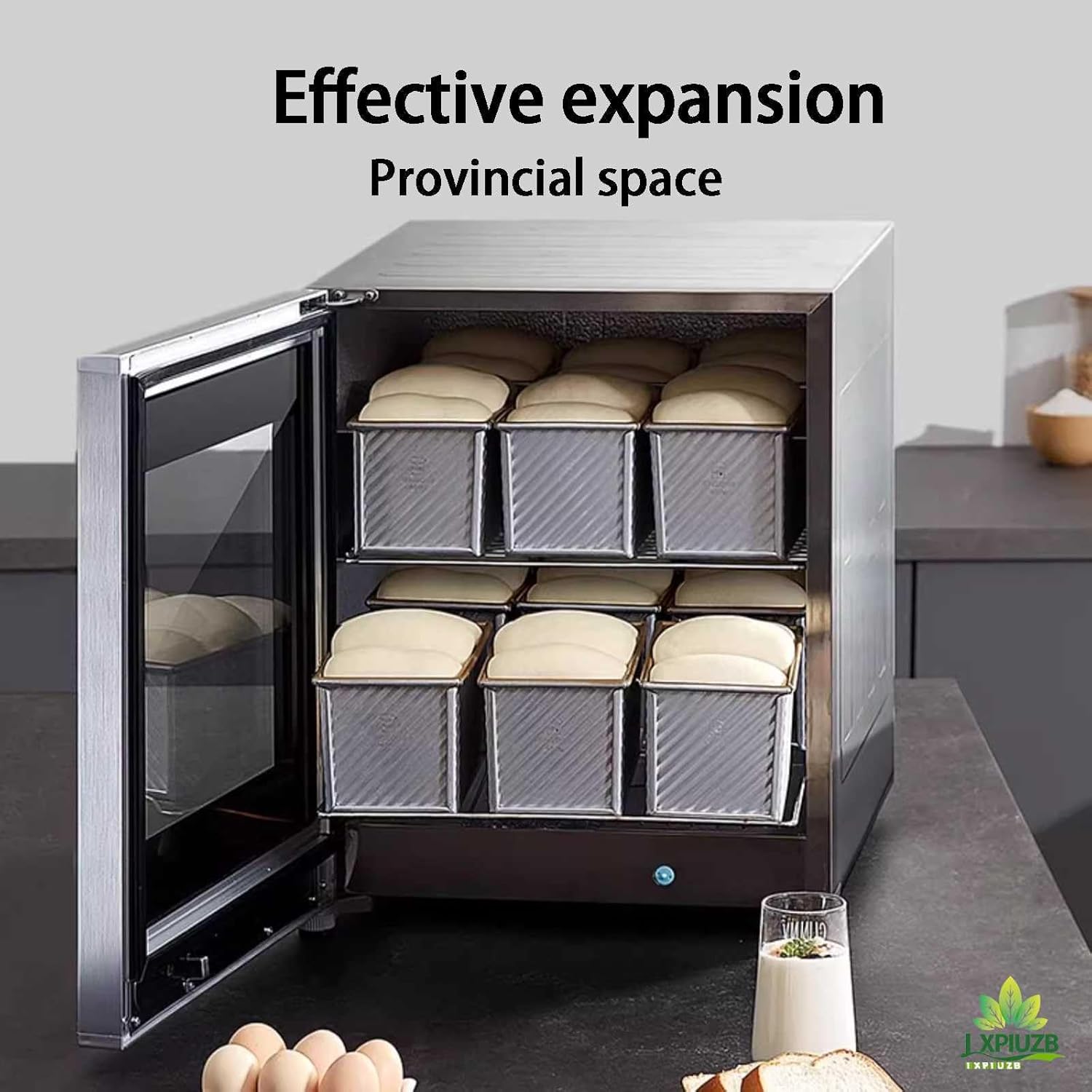 70l Electric Bread-Proofing-Box,Intelligent Control Household Fermentation-Machine, 24h Timing,Constant Temperature Bread-Dough-Proofer Machine (2 Plates 40l)