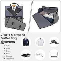 Borsa Da Trasporto 2-In-1 Convertibile Con Tasca Per Scarpe, Borsa Da