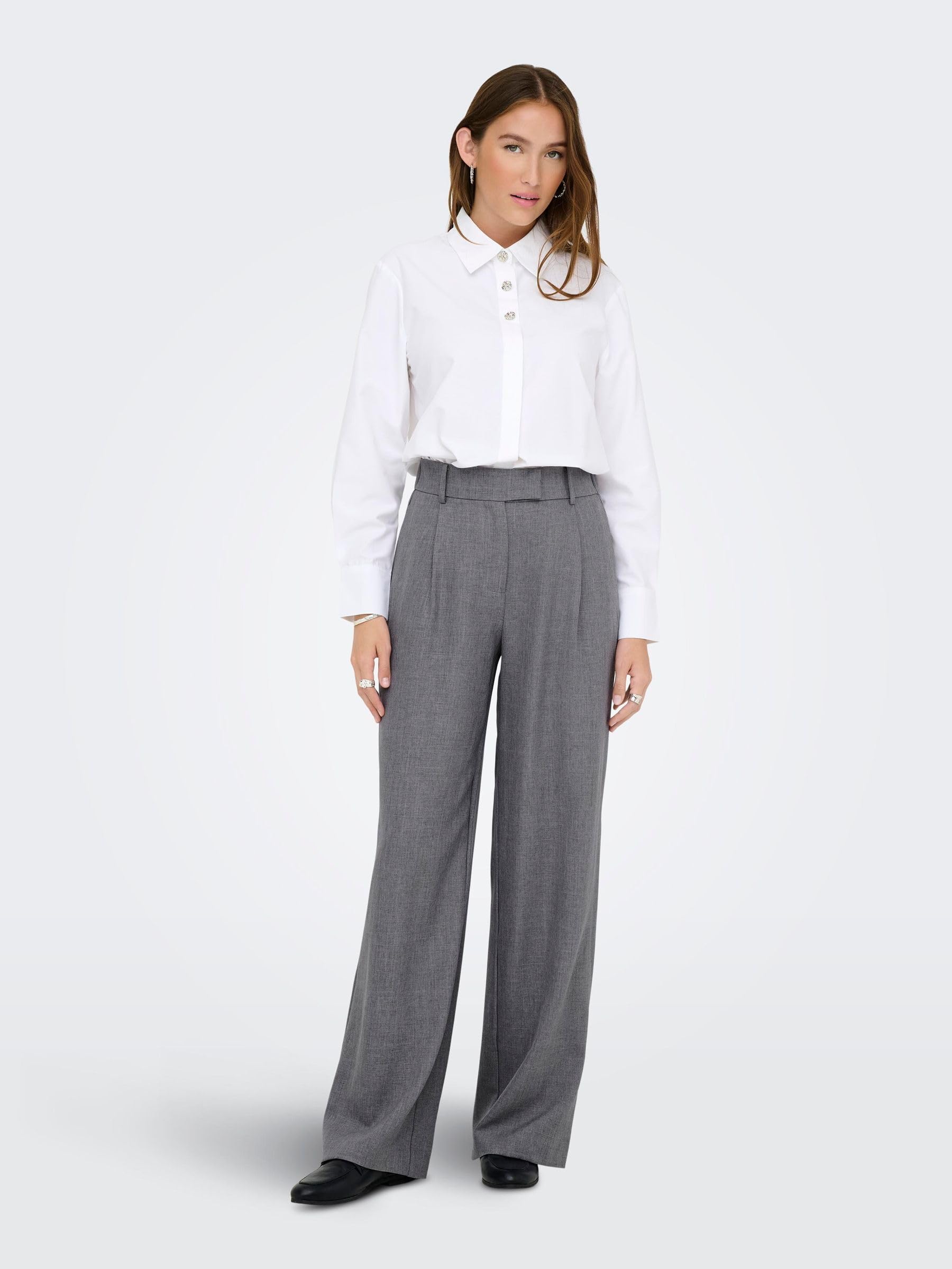 Only - Onllinda HW STR Mel Pants TLR Noos, Onllinda HW STR Mel Pants TLR Noos Donna