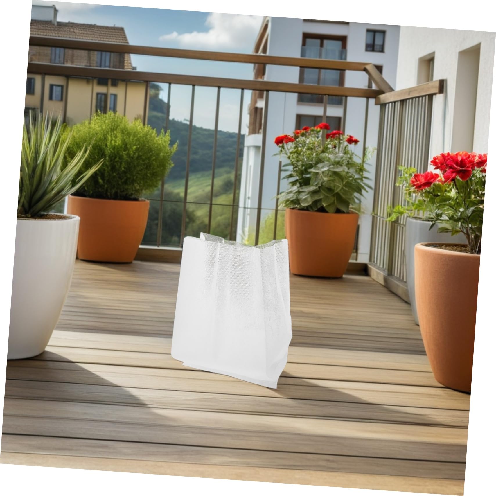 YARNOW 200pièces Sacs De Culture pour Semis Légumes Et Fruits Tissu Non Tissé Sacs De Plantation pour Plantes Balcon Et Patio