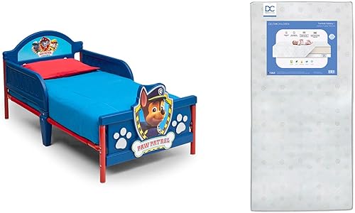 Miniatura 23 de Delta Children - Cama infantil con estribo 3D, Disney/Pixar Cars 3 + Delta Children Twinkle Galaxy Colchón infantil de doble cara con núcleo