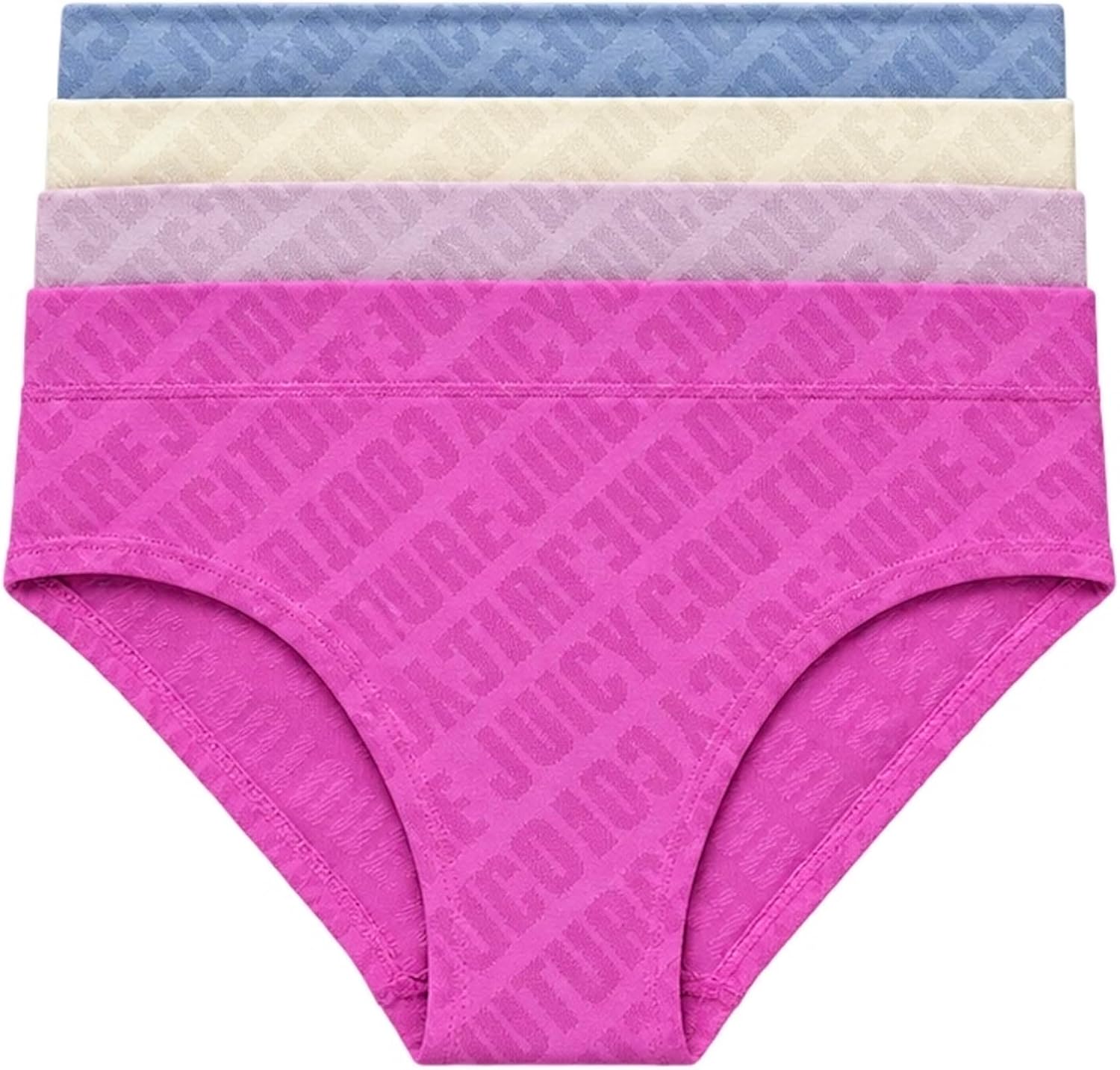 Juicy Couture Girls' Briefs Underwear 4 Pack