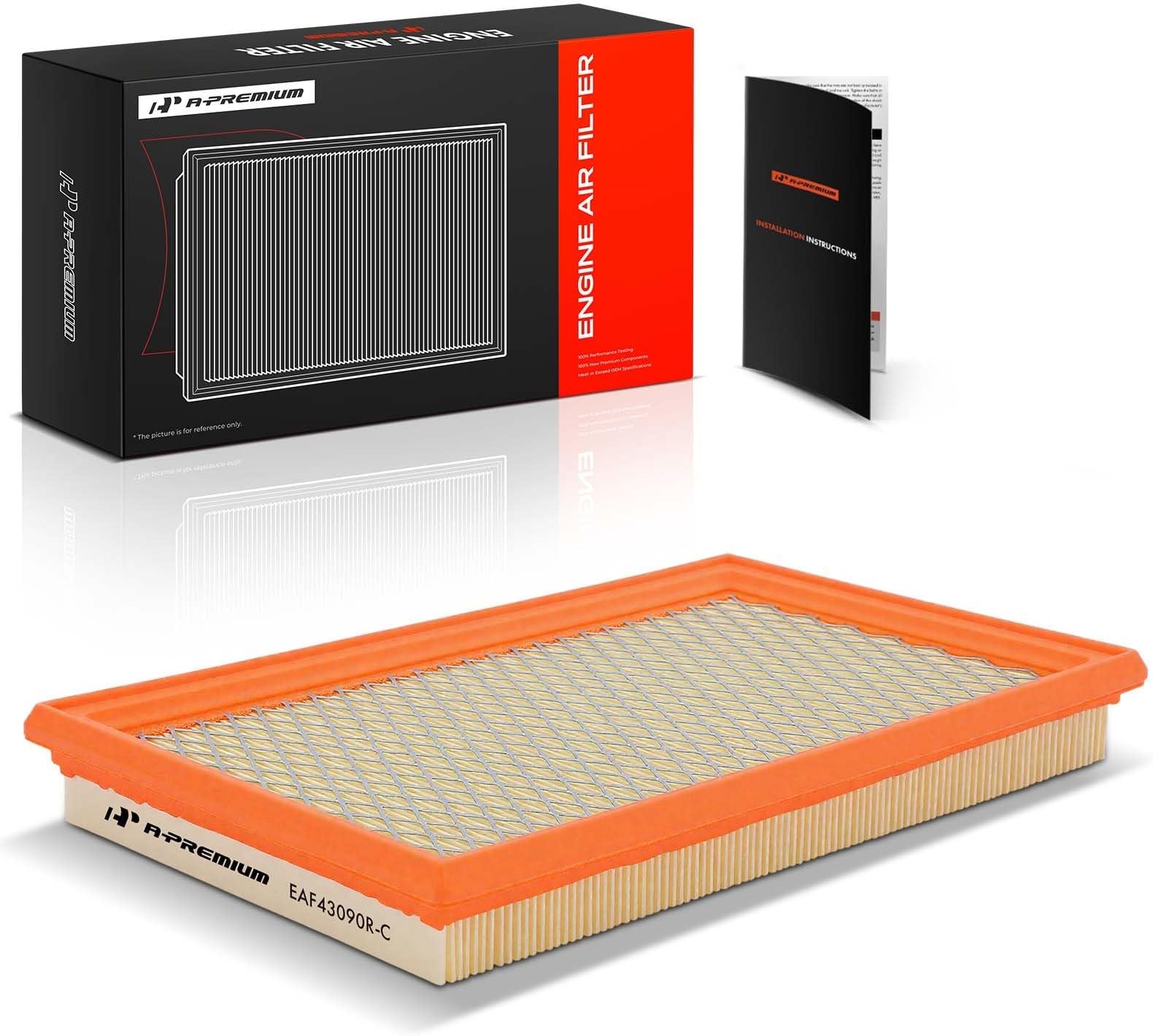 A-Premium Engine Air Filter Compatible with Infiniti, Nissan, Saab & Subaru - 350Z, Altima, Frontier, Maxima, Murano, Pathfinder, Quest, Sentra, Xterra, FX35, G20, JX35, M30, Forester, Impreza, Legacy | for Nissan 350Z Altima Frontier Maxima Murano Pathfinder & Infiniti FX35 G20 JX35 M30 & Subaru Forester Impreza Legacy & Saab