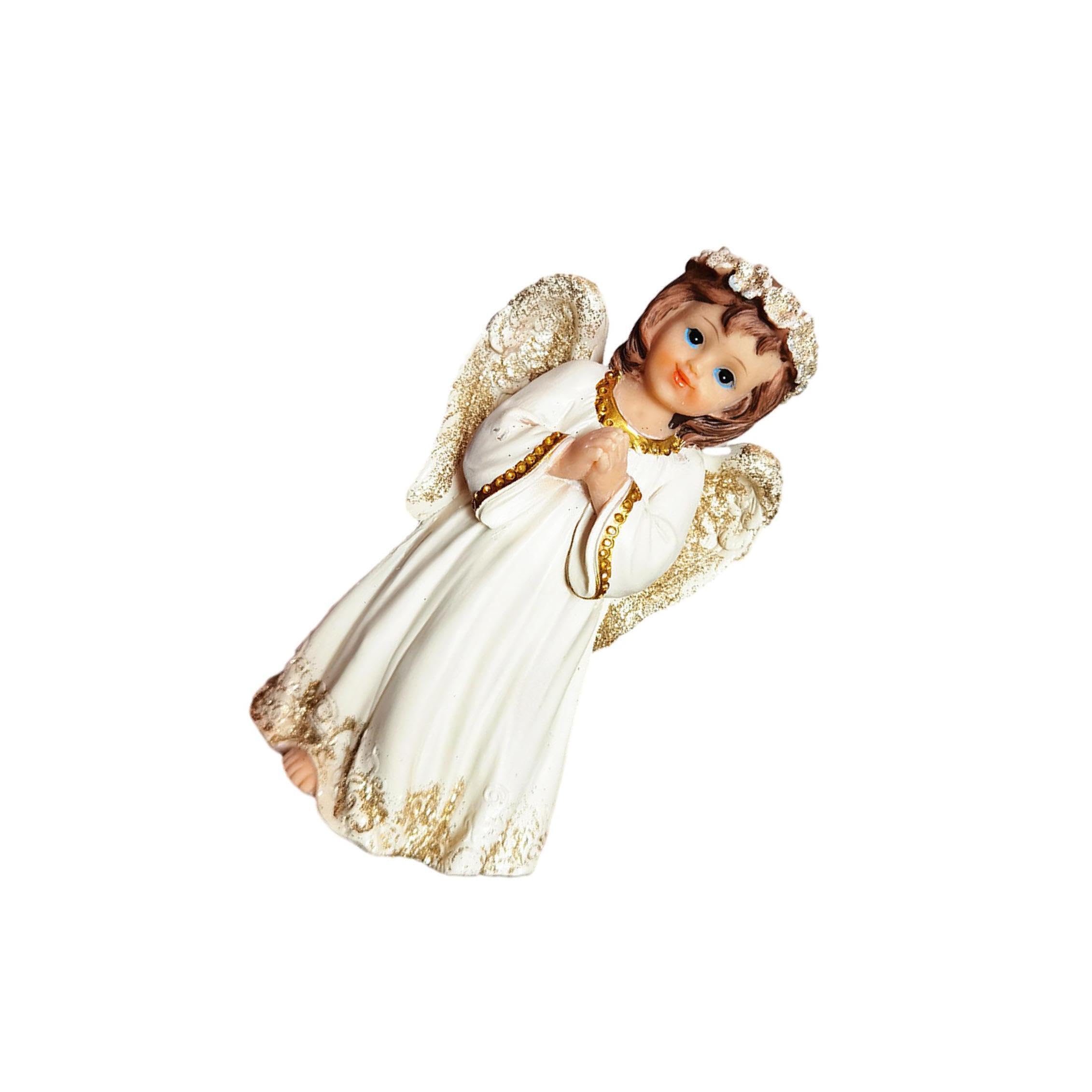 Zambuph Noble And Elegant Praying Angel Figurine Sculpture Made Of Durable Resin Home Garden Decor Angel Sculpture For Patio Lawn Yard Porch Decor Rack Praying Figurine Modern Statue