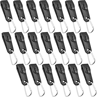 20 pçs grampos de fixação para toldo de lona grampos de fixação para barracas de acampamento com mosquetões para acampamento ao ar livre 20