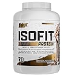 IsoFit Whey Protein Powder Instantized 100% Whey Protein Isolate (70 Servings, Chocolate Shake)