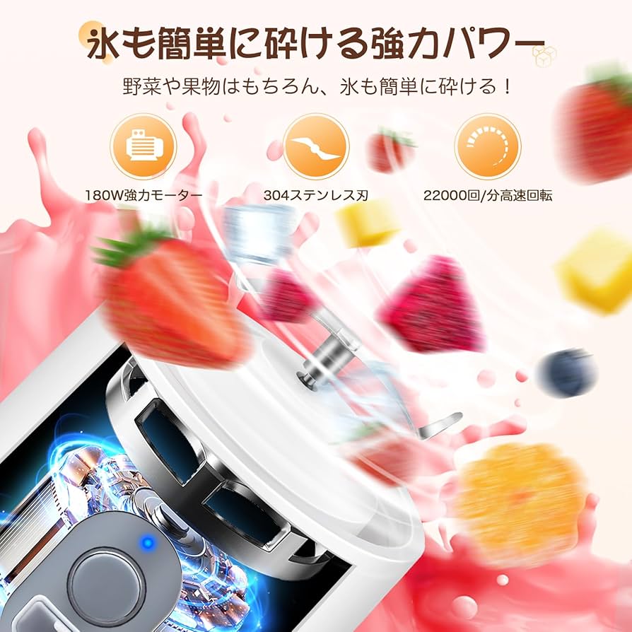 Amazon | ジューサー ミキサー【2025最新型】小型 氷も砕ける