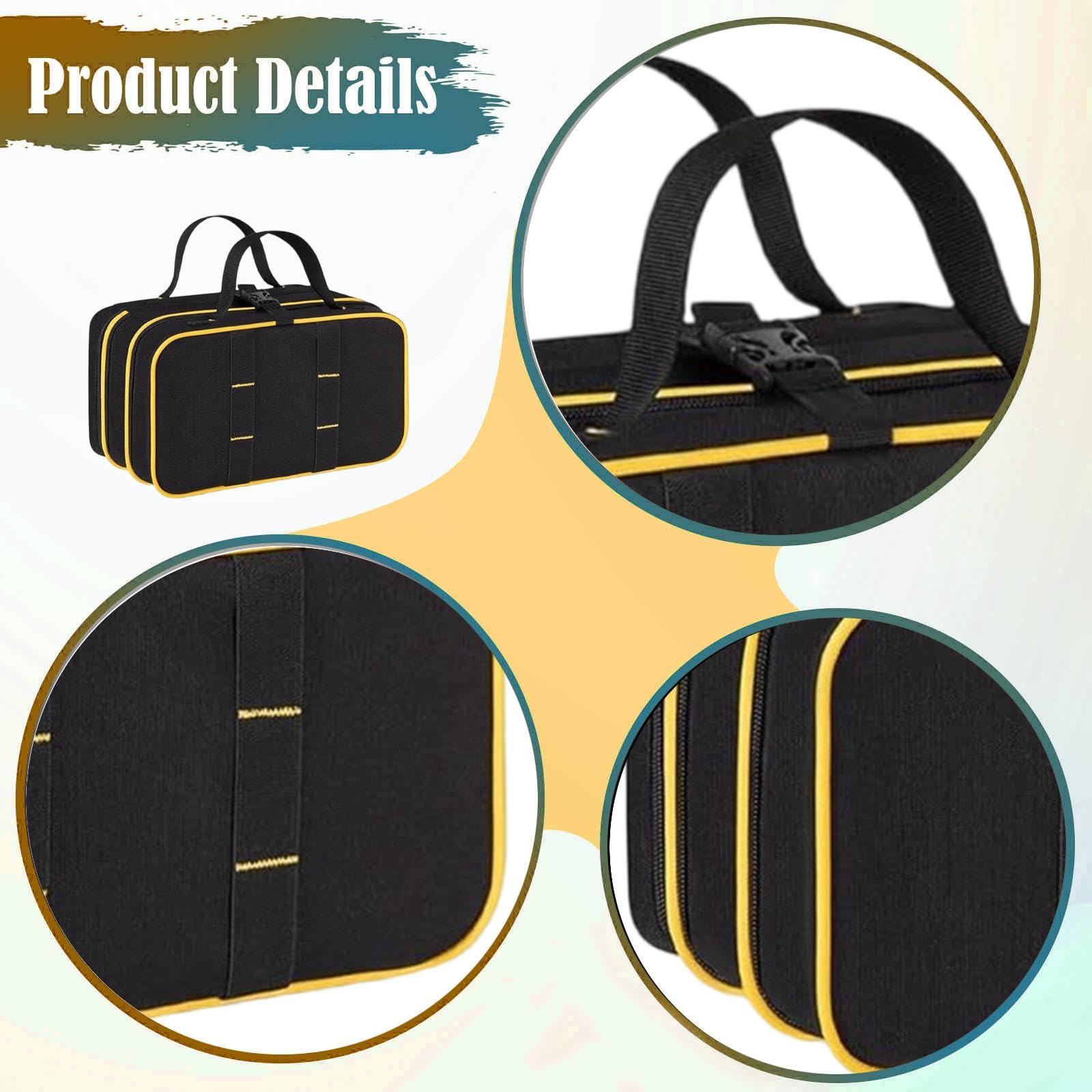 Bolsa de Herramientas Enrollable de Pliegues, Organizador de Herramientas para Electricistas (hombres)