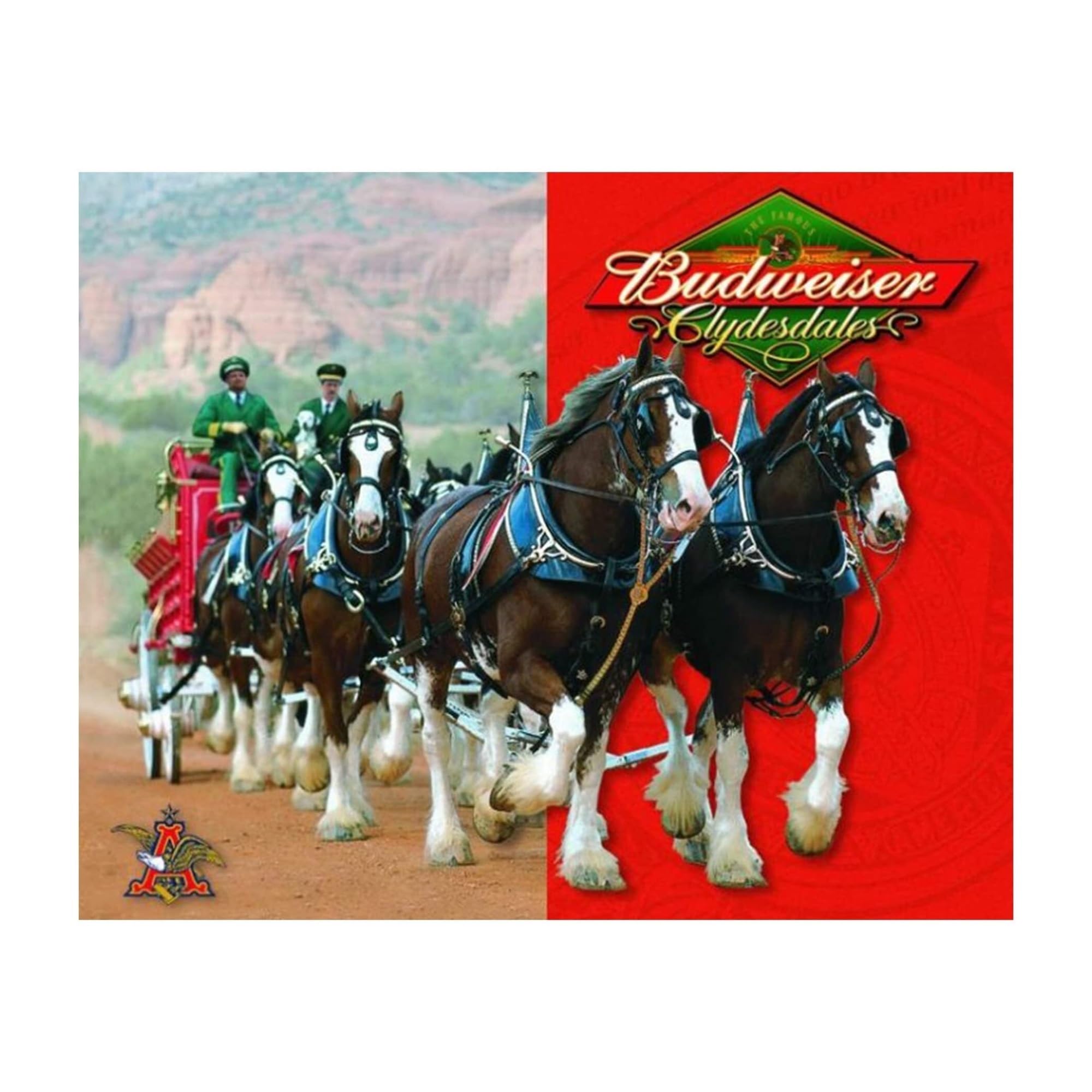RNUMLIGH West Stagecoach Wall-Art, Vintage Draft Horse & Wagon Canvas Print, Western Decor for Man Cave, Bar, Garage, Lodge, Rustic Cabin Poster(Unframed,08x12inch(20x30cm))