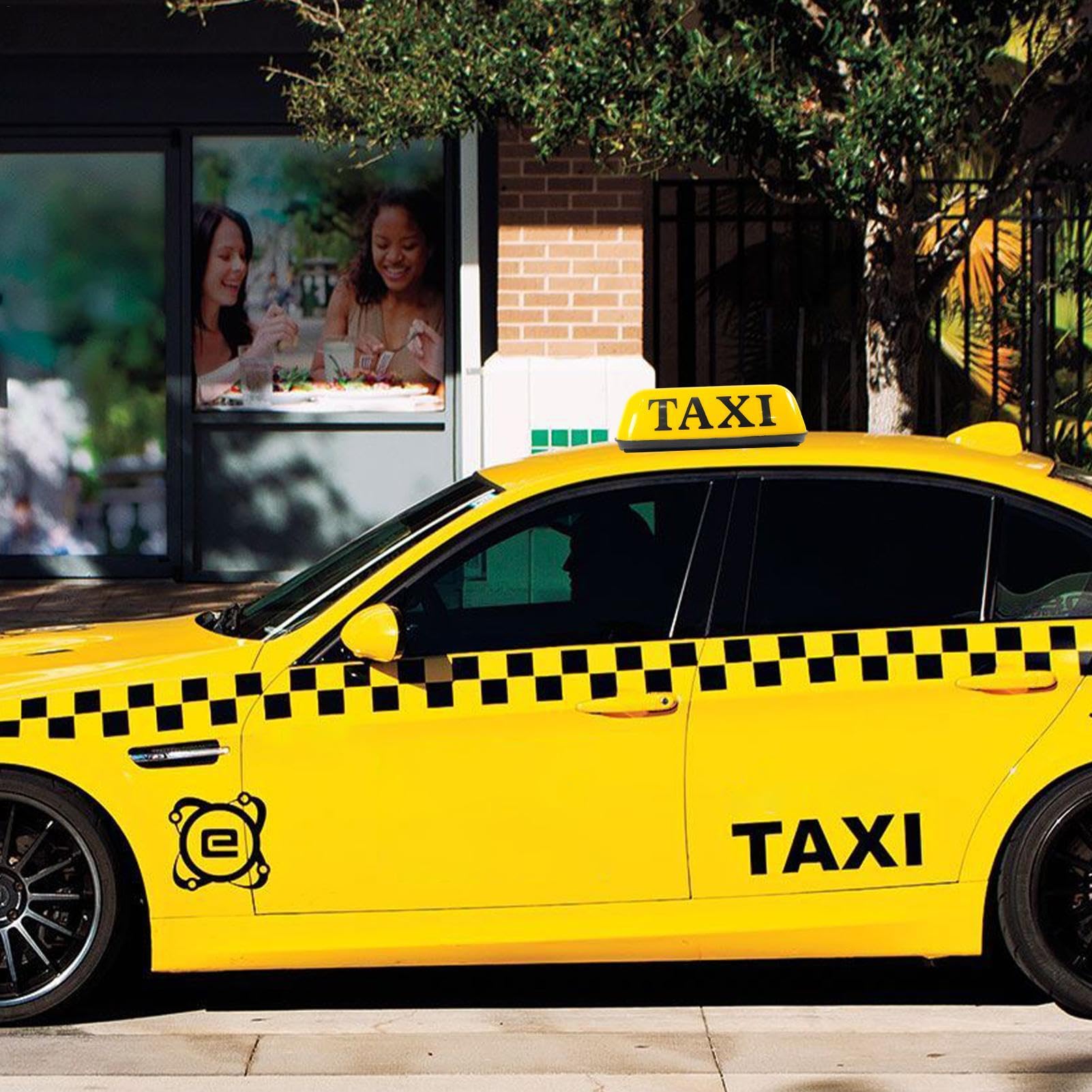 Señal de taxi: lámpara de luz para automóvil, techo y señal de cabina retro, diseño vintage