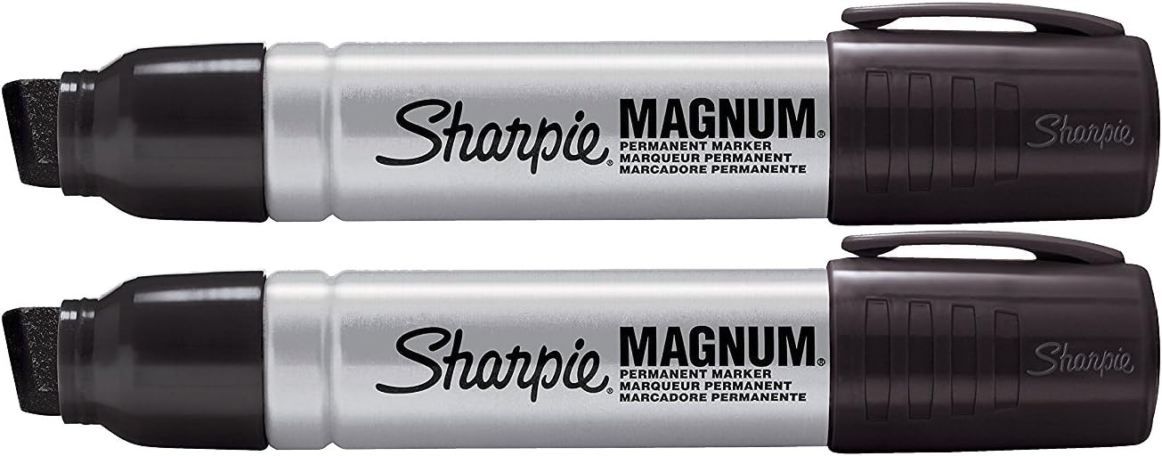 2 Pack Sharpie 44101 Sharpie Magnum Permanent Marker Black