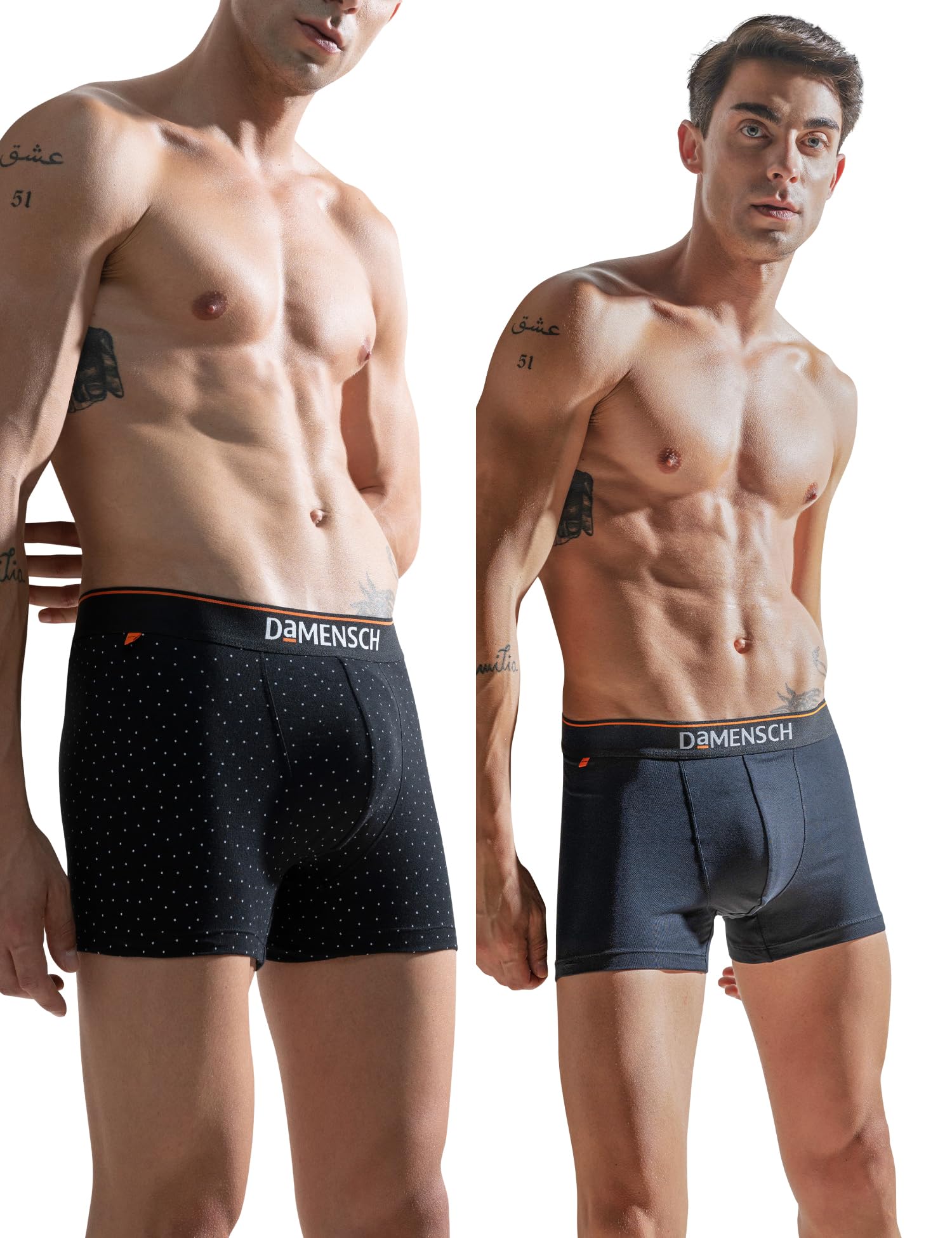 DAMENSCH Men's Cotton Regular Fit Solid Trunks