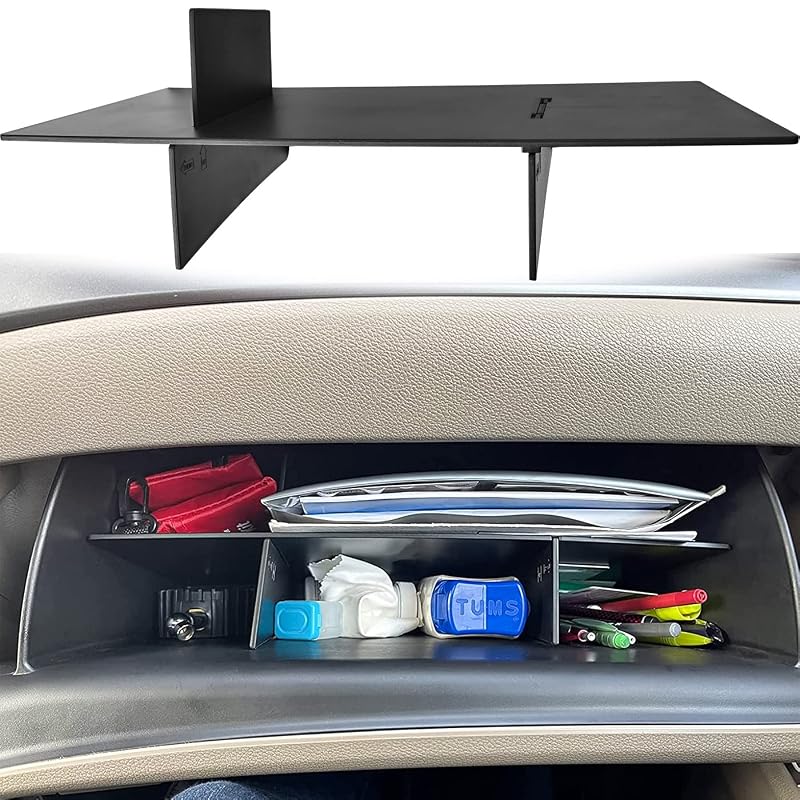 Organizador para Porta-Luvas TACOBRO em ABS Preto para Honda Pilot, Ridgeline e Passport TBHD38
