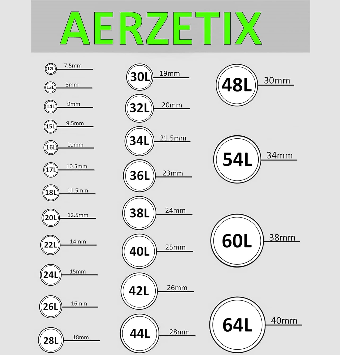 AERZETIX - C74841 - Set of 10 Round Sewing Buttons Ø11.5x2.8 mm with 4-Hole Edge L18 18L - Metal - Nickel Colour - Opening 1.8 mm - Haberdashery Sewing Fabric Clothing