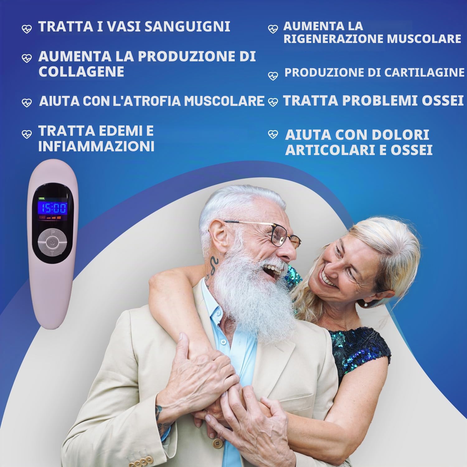 Pain Relief Cold Laser Therapy Device Unit Llt Red Light Portable Handheld Unit 650nm + 808nm (UK Plug)