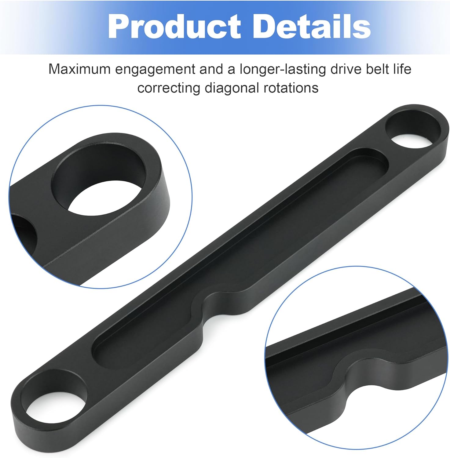 Transmission Crankshaft CVT Primary Drive Secondary Clutch Shaft Alignment Tool for Polaris RZR Pro Turbo 2020-2024 Ranger XP 1000 2018-2024 Black