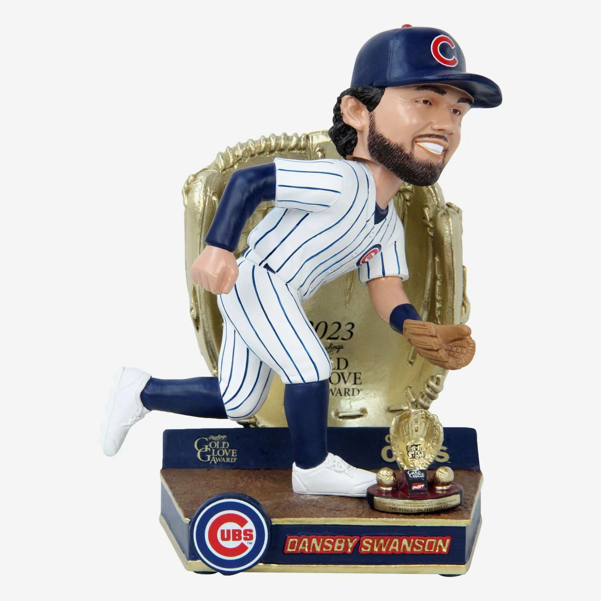 Dansby Swanson Chicago Cubs 2023 Gold Glove Bobblehead MLB