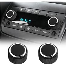 2PCS Car Rear Radio Knobs Replacement OEM#22912547,Rear Radio Volume Knob Compatible with Cadillac Buick Chevy GMC,Professional Volume Control Knob Replacement Button