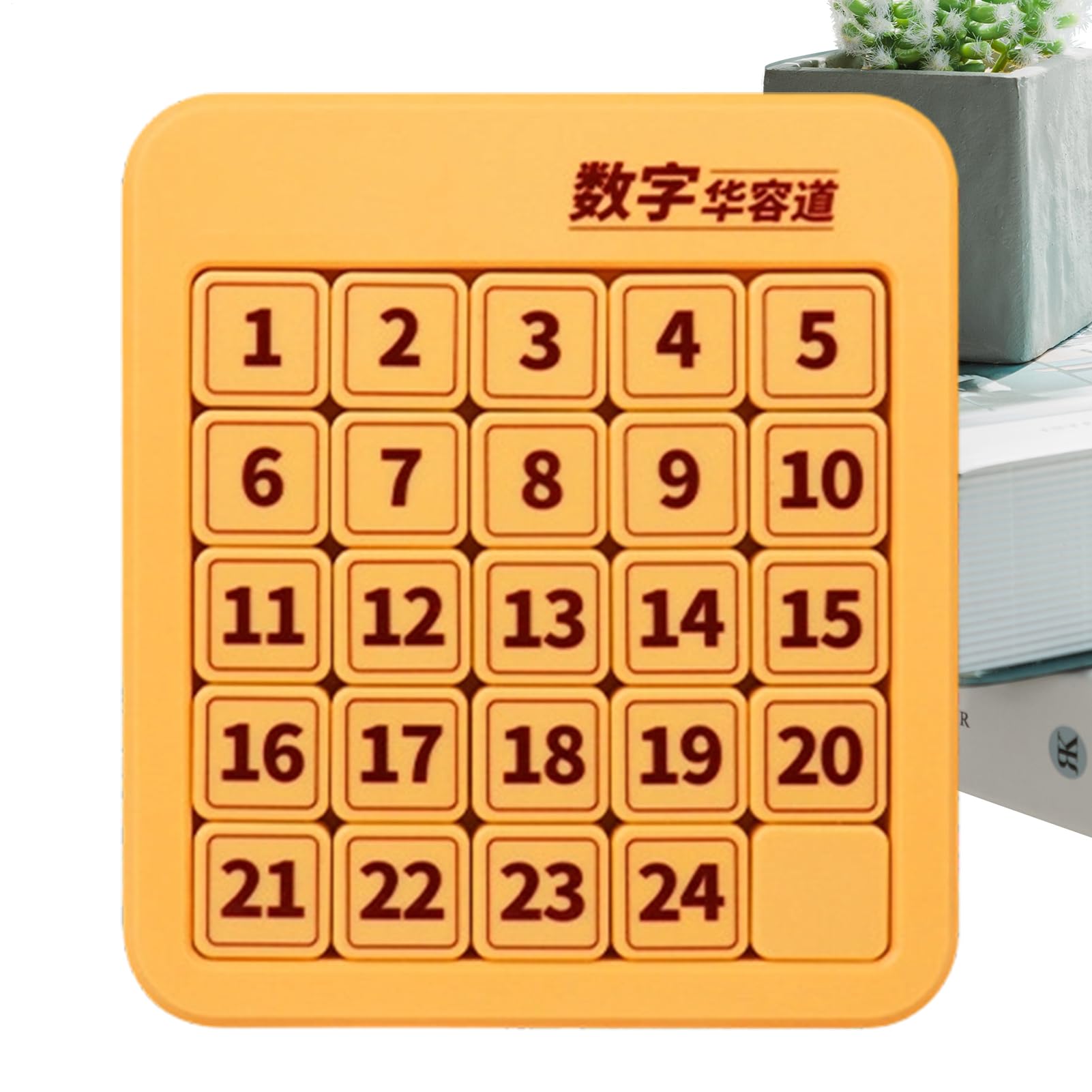 Magnetic Slide Puzzle, Number Brain Teaser Game, 3 Inch Intelligence Blocks Toy with Portable Case, Learning Accessory, Logic Puzzle with Colorful Design, Travel Game for Kids Adults