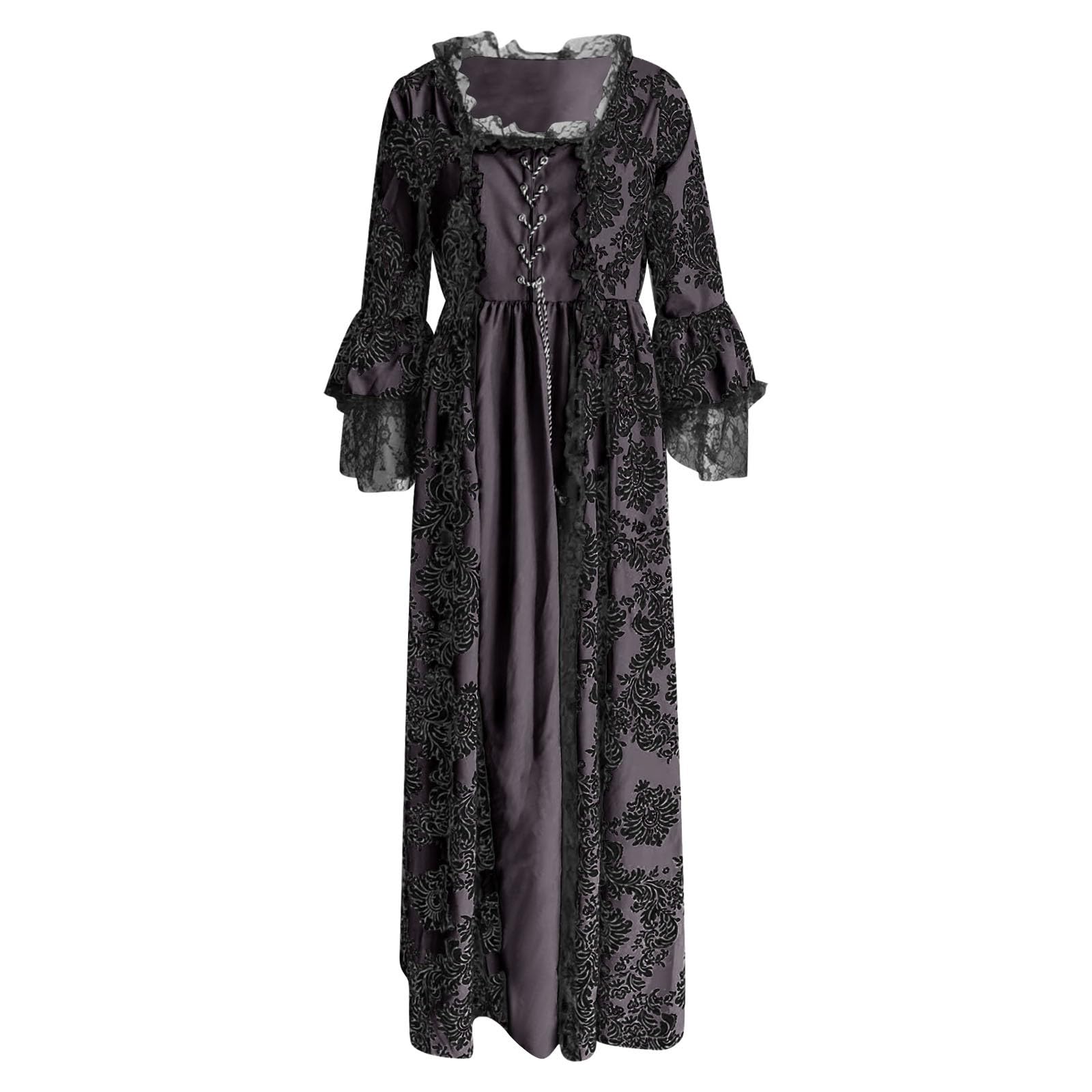 Abiti da cosplay per costumi in stile Halloween perfetti per tutte le stagioni, design elegante con motivi dettagliati, completa il tuo con tacchi alti