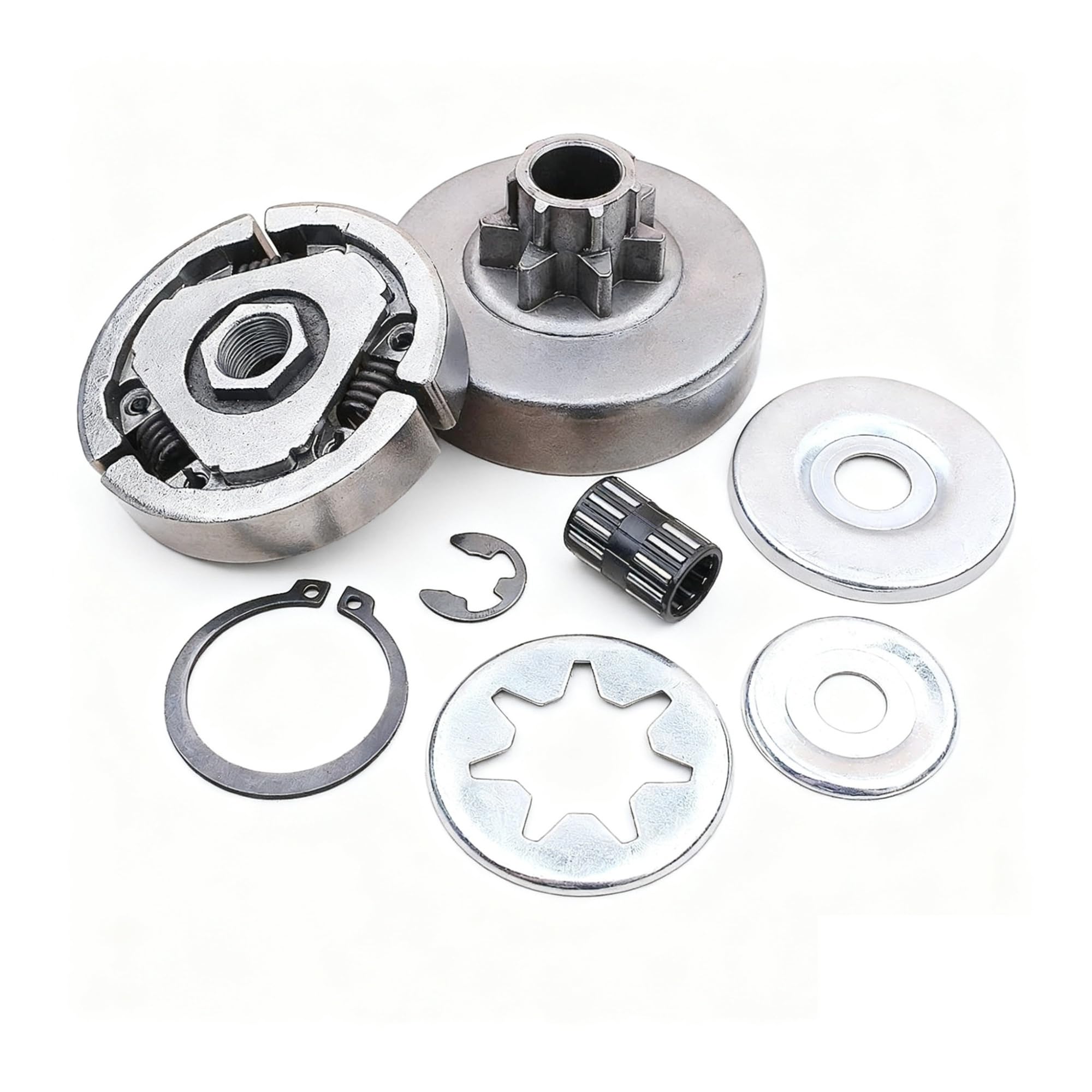 Kit de cojinete de agujas for embrague de motosierra de 3/8" y 7 engranajes, compatible con 038 038AV MS380 MS381